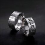 Embrace Heritage and Heart – Adjustable Hebrew Name Hammered Ring – A Cherished Token for Loved Ones - Image 3