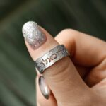 Embrace Heritage and Heart – Adjustable Hebrew Name Hammered Ring – A Cherished Token for Loved Ones - Image 6