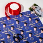 Celebrate Their Triumph – Custom Graduation Wrapping Paper – For Cherished Class of 2024 Moments - Image 3