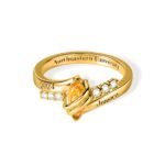 Celebrate New Beginnings – Custom Birthstone Graduation Ring – A Timeless Tribute for the Class of 2024 - Image 2