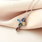 Embrace Faith and Color – Birthstone Cross Necklace in Sterling Silver – A Cherished Keepsake for Her Sacred Moments - Image 5