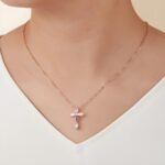 Embrace Faith and Color – Birthstone Cross Necklace in Sterling Silver – A Cherished Keepsake for Her Sacred Moments - Image 10
