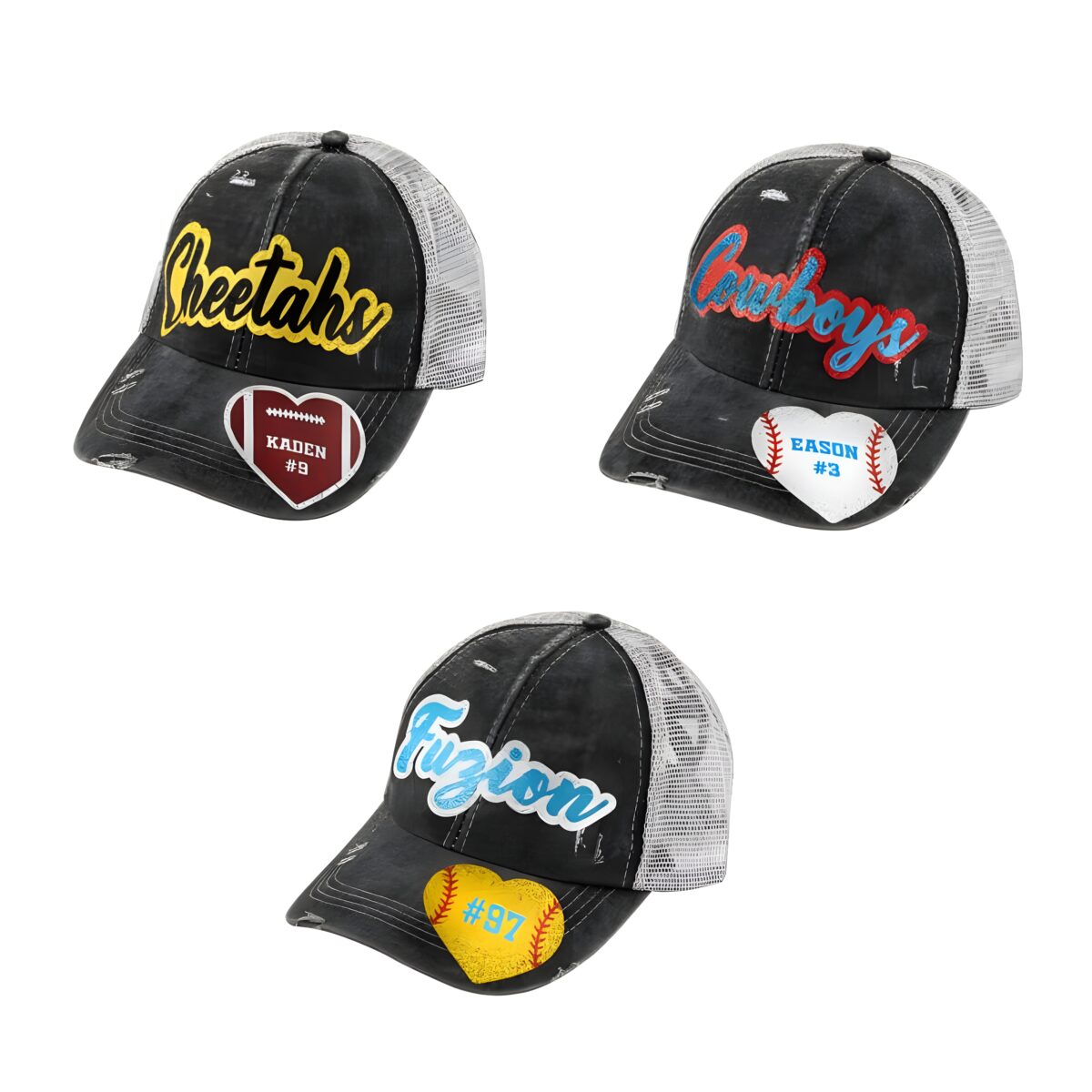 Custom name sports cap for athletes and fans