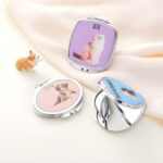Custom pet photo compact mirror for pet lovers