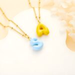 Celebrate Her Story – Colorful Bubble Letter Necklace – A Joyful Keepsake for Mom, Daughter, or Her - Image 2