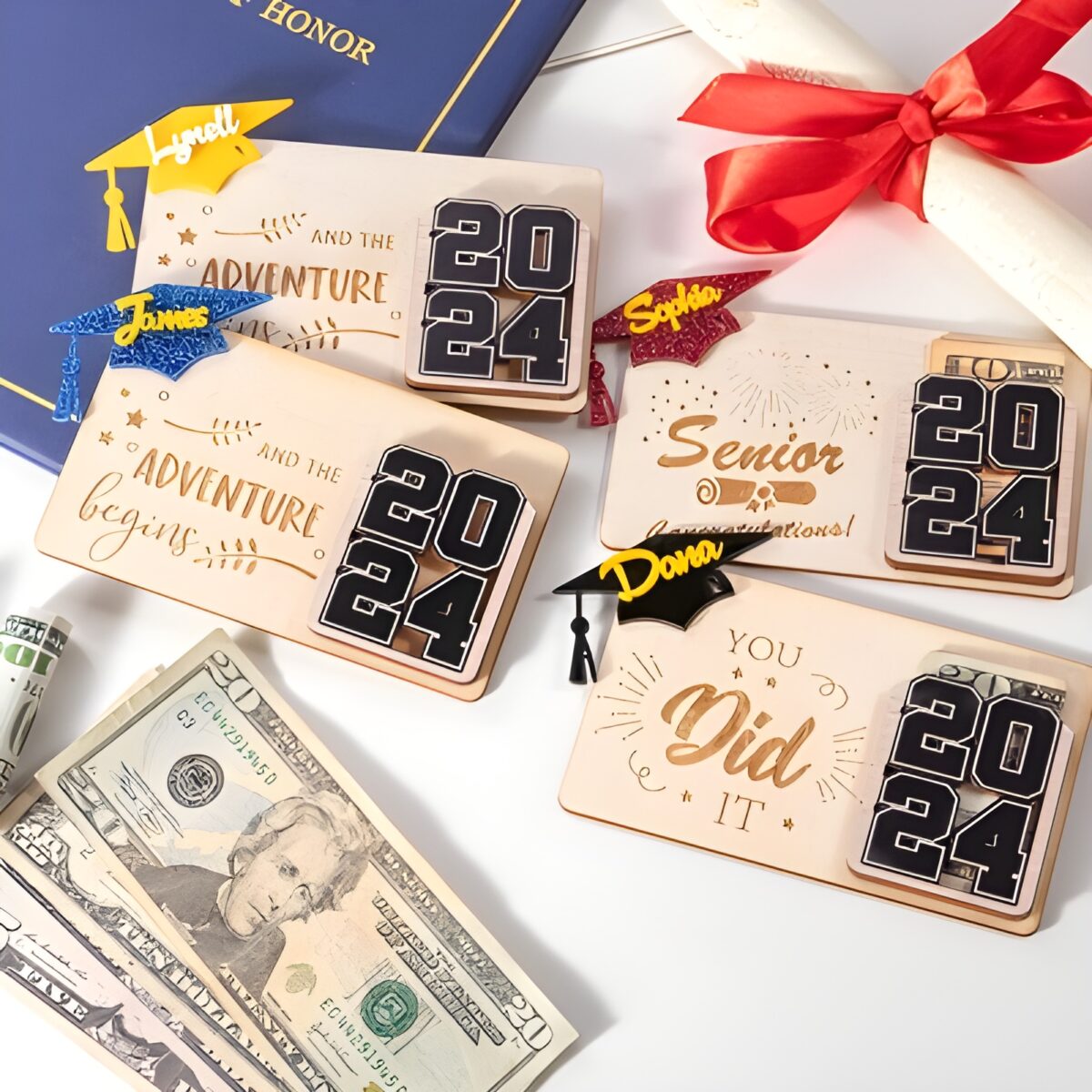 Custom graduation money holder for Class of 2024