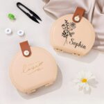 Embrace Your Crafting Spirit – Birth Flower Sewing Kit with Personalized Charm – A Thoughtful Treasure for Her - Image 2