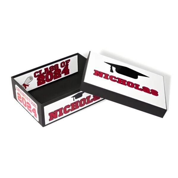 Custom graduation memory card box for cherished moments