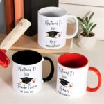 Custom master's degree mug for graduates