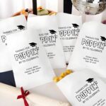 Personalized Graduation Treat & Snack Bags – “Thanks For Poppin’ By” Favor Bags (Set Of 20) – Custom Name, School & Year - Image 3