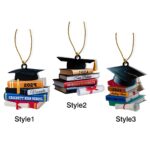 Celebrate New Beginnings – Graduation Cap Ornament with Books – A Keepsake for Class of 2024 Graduates - Image 7