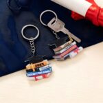 Carry Your Triumph – Custom Graduation Cap & Book Keychain – Celebrate a Scholar's Journey - Image 3