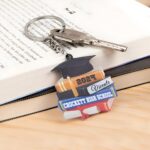 Carry Your Triumph – Custom Graduation Cap & Book Keychain – Celebrate a Scholar's Journey - Image 4