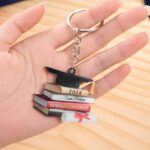 Carry Your Triumph – Custom Graduation Cap & Book Keychain – Celebrate a Scholar's Journey - Image 6