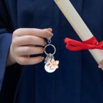 Carry Luck and Love – Custom Initial Clover Keychain – A Cherished Graduation Keepsake for Her - Image 3