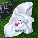 Celebrate Every Match – Custom Flamingo Pickleball Sport Towel – For the Passionate Player - Image 3
