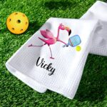 Celebrate Every Match – Custom Flamingo Pickleball Sport Towel – For the Passionate Player - Image 4