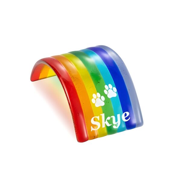 glass rainbow bridge pet memorial tribute