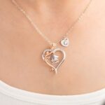 Celebrate New Beginnings – Rose Heart Graduation Necklace with Initial Charm – For Daughters, Sisters & Dreamers of 2024 - Image 3
