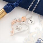 Celebrate New Beginnings – Rose Heart Graduation Necklace with Initial Charm – For Daughters, Sisters & Dreamers of 2024 - Image 6