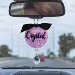 Shimmering Moments – Custom Glitter Rear View Mirror Charm – For Loved Ones on Every Journey - Image 4