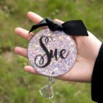 Shimmering Moments – Custom Glitter Rear View Mirror Charm – For Loved Ones on Every Journey - Image 7