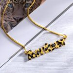 Embrace Your Wild Spirit – Custom Leopard Name Necklace – For Those Who Dare to Stand Out - Image 4