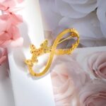 Embrace Eternal Connection – Infinity Name Brooch in Copper – A Timeless Treasure for Loved Ones - Image 2