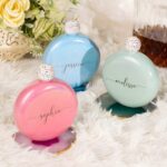 Carry Sparkle & Sentiment – Engraved Round Flask with Rhinestone Lid – A Cherished Keepsake for Her - Image 3