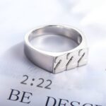 Carry Your Story Close – Custom Signet Ring with Name, Angel Number, or Year – A Timeless Treasure for Loved Ones - Image 2