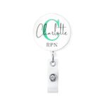 Shine with Every Step – Custom Retractable Badge Reel with Carabiner Clip – For Nurses, Doctors, Teachers, and Students - Image 2