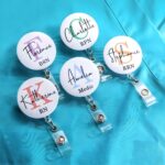 Shine with Every Step – Custom Retractable Badge Reel with Carabiner Clip – For Nurses, Doctors, Teachers, and Students - Image 14