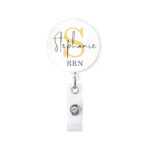 Shine with Every Step – Custom Retractable Badge Reel with Carabiner Clip – For Nurses, Doctors, Teachers, and Students - Image 3