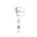 Shine with Every Step – Custom Retractable Badge Reel with Carabiner Clip – For Nurses, Doctors, Teachers, and Students - Image 5