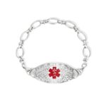 Custom medical alert bracelet for safety and style