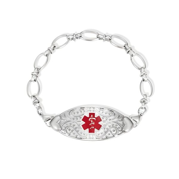 Custom medical alert bracelet for safety and style