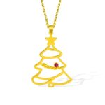 custom Christmas tree necklace for family love