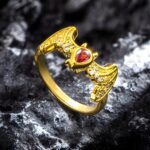 Embrace Your Unique Spirit – Birthstone Bat Ring – For Those Who Dare to Shine - Image 2