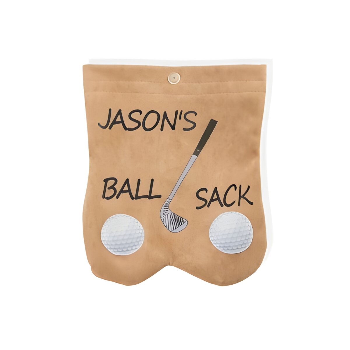 Custom flannel golf ball sack for golf lovers