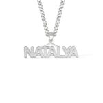 Embrace Your Unique Style – Embroidered Texture Name Necklace – For Trendsetters and Urban Souls - Image 2