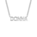 Embroidered Texture Name Necklace for unique style