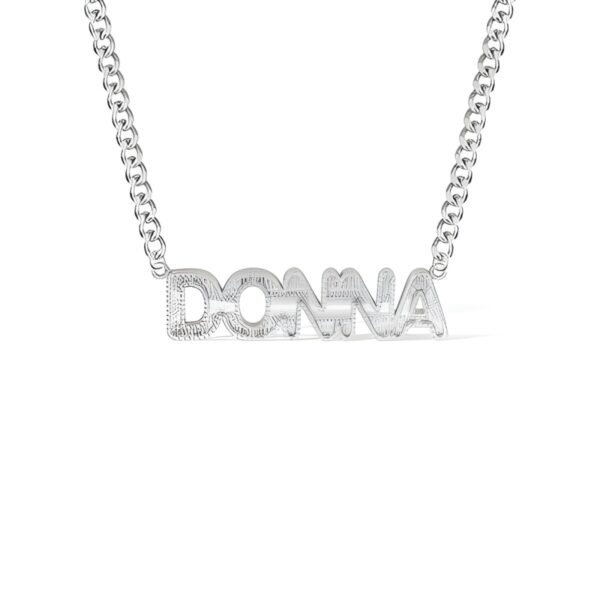 Embroidered Texture Name Necklace for unique style