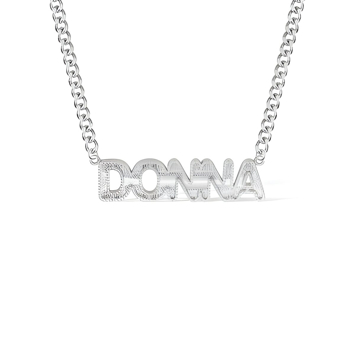 Embroidered Texture Name Necklace for unique style