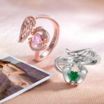 Embrace Forever – Angel Wings and Baby Feet Memorial Ring – A Tender Tribute for a Mother's Heart - Image 6