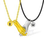 Embrace Connection – Magnetic Hand-in-Hand Love Necklace Set – For Soulmates and Cherished Bonds - Image 2