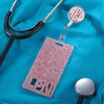 Shine with Glamour: Custom Glitter ID Badge Reel with Matching Badge Buddy - Image 3