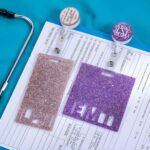 Shine with Glamour: Custom Glitter ID Badge Reel with Matching Badge Buddy - Image 4