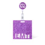 Shine with Glamour: Custom Glitter ID Badge Reel with Matching Badge Buddy - Image 5