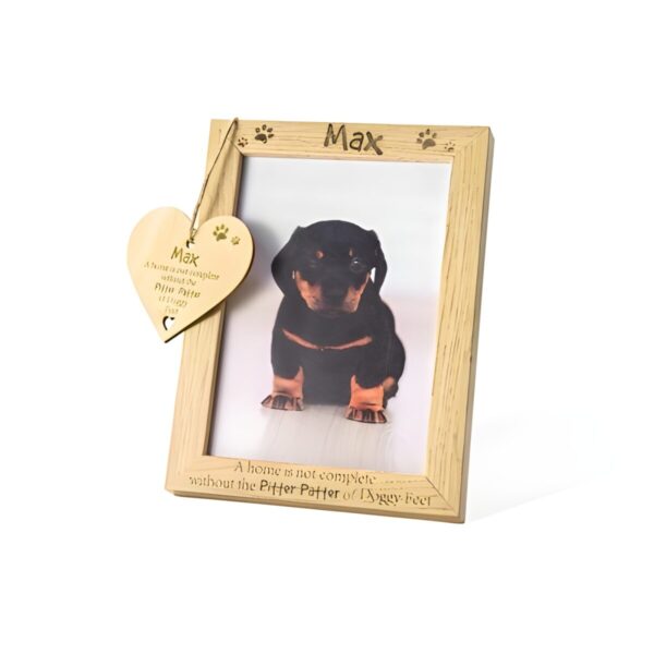 Custom pet photo frame for cherished memories