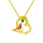 Embrace Eternal Memories – Cardinal Heart Pendant Necklace – For Remembering Loved Ones - Image 2